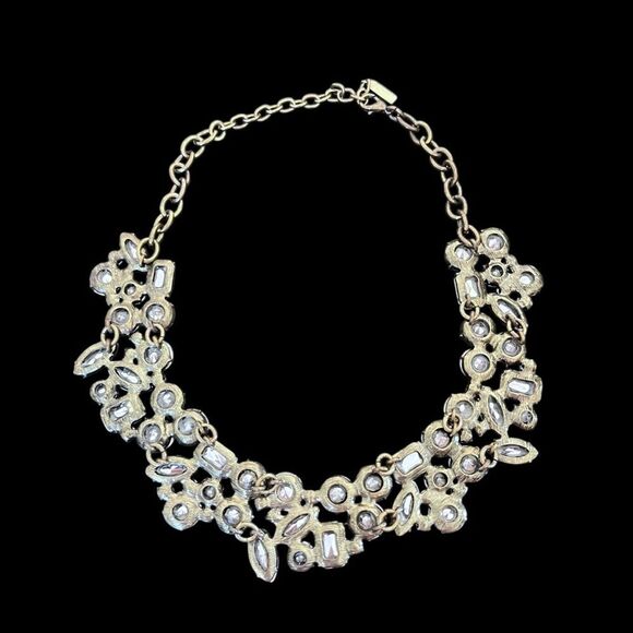 Sugarfix Clear Crystal Bib Statement Necklace - Picture 5 of 6